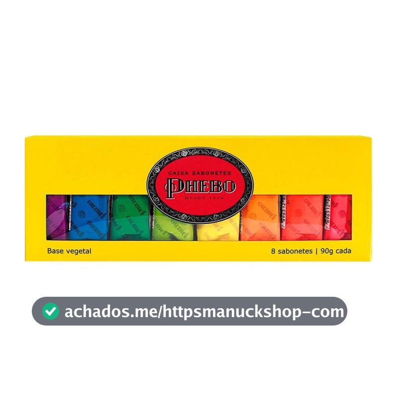 Kit Sabonete, PHEBO, Amarelo, 720g