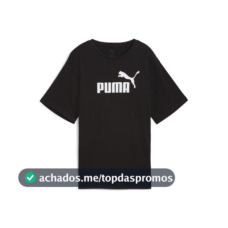 Camiseta Puma Essentials No. 1 Logo Relaxed Feminina