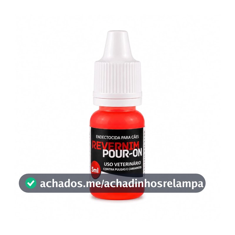 Revernim Pour-On Antipulgas e Carrapatos para Cães e Gatos