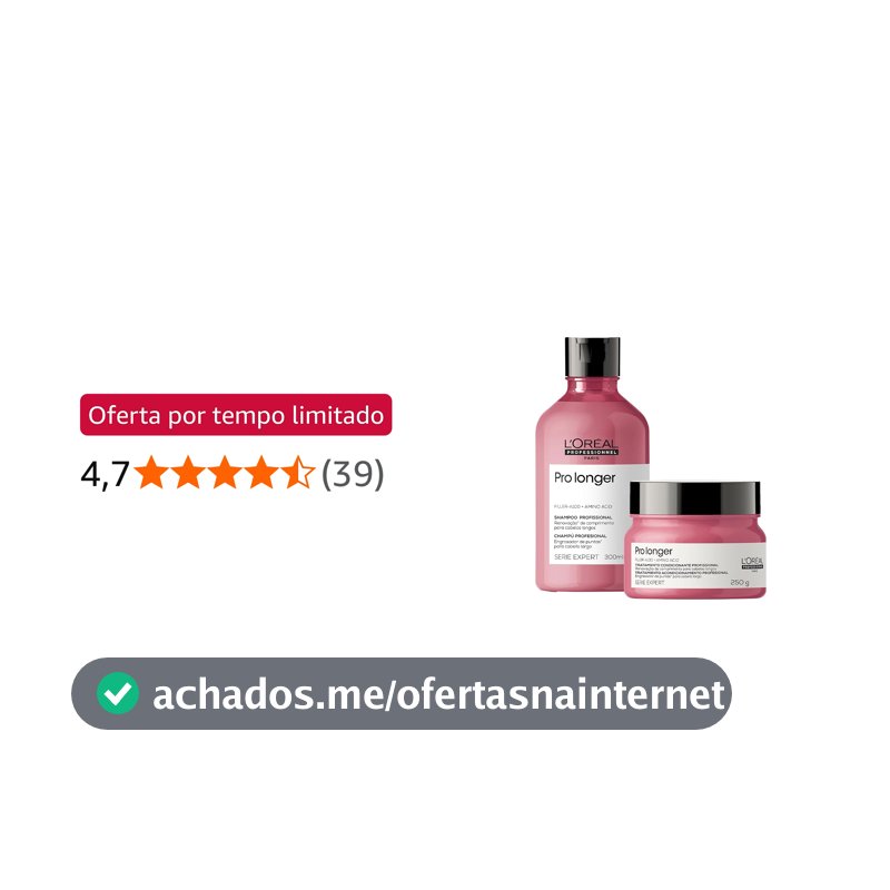 Kit L'Oréal Professionnel Serie Expert Pro Longer Shampoo e Máscara P (2 produtos)