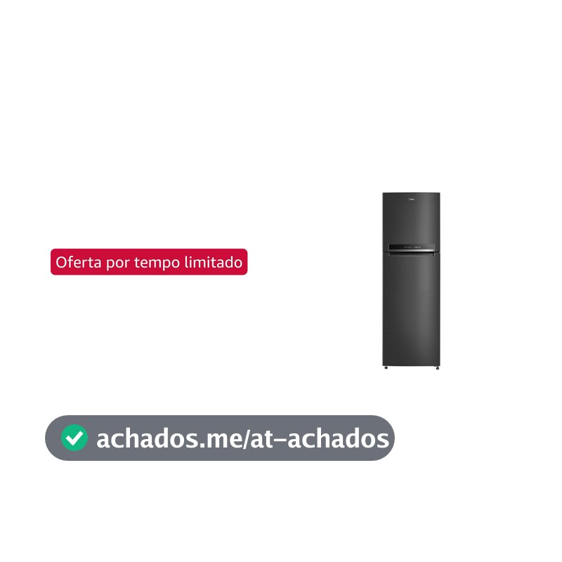 Geladeira Frost Free Duplex 425L Inverter Preta Midea