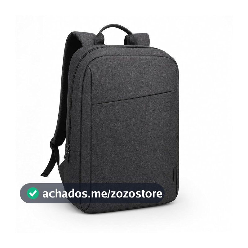Mochila Casual Slim para Notebook até 15.6", Cinza, Antifurto, Reforçada, Escola, Faculdade, Trabalho, Viagem