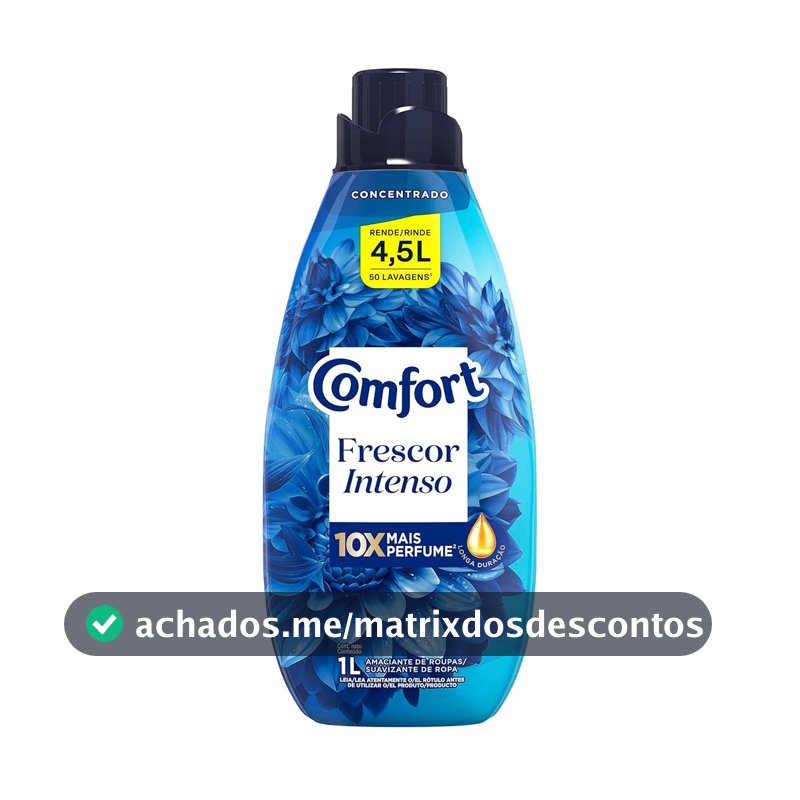 Comfort Amaciante Concentrado Frescor Intenso 1 L