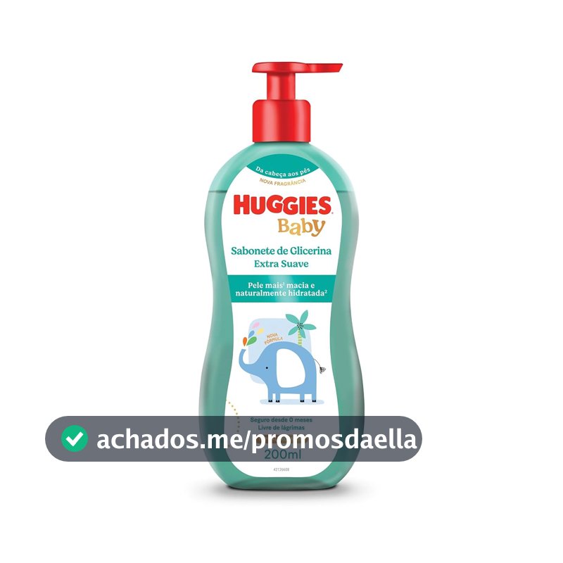 Sabonete Líquido Huggies Extra Suave - 200ml