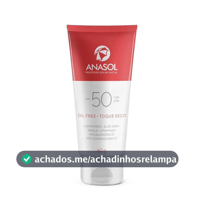 Anasol Protetor Solar Facial FPS 50-60g