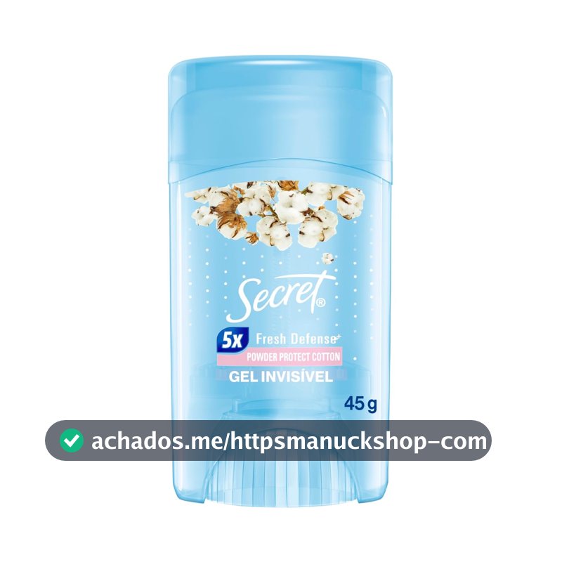 Secret Desodorante Antitranspirante em Gel Proteção de Algodão 45g