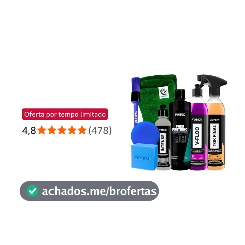 KIT SHAMPOO V-FLOC CERA TOK FINAL REVITALIZADOR INTENSE 240ML VONIXX PRETINHO VINTEX