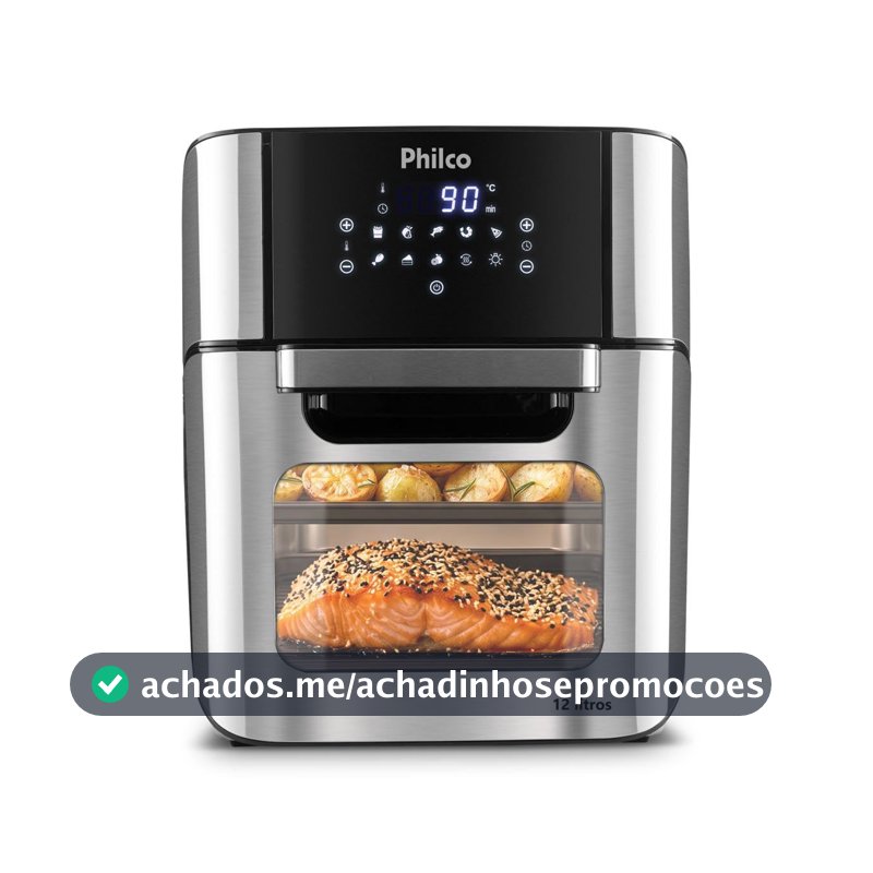Philco Fritadeira Air Fryer 12L Pt PFR2200P 220V