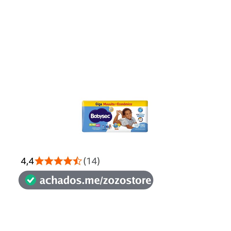Sof Fralda Babysec Ultra Giga Xxg 2X68