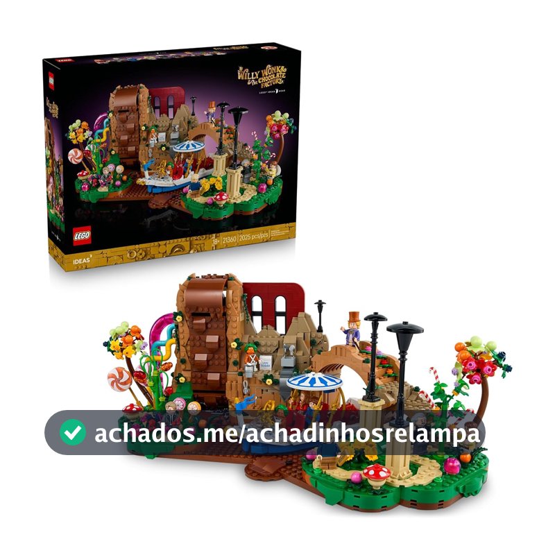 LEGO Ideas Willy Wonka e a Fábrica de Chocolate 21360 (2.025 Peças)