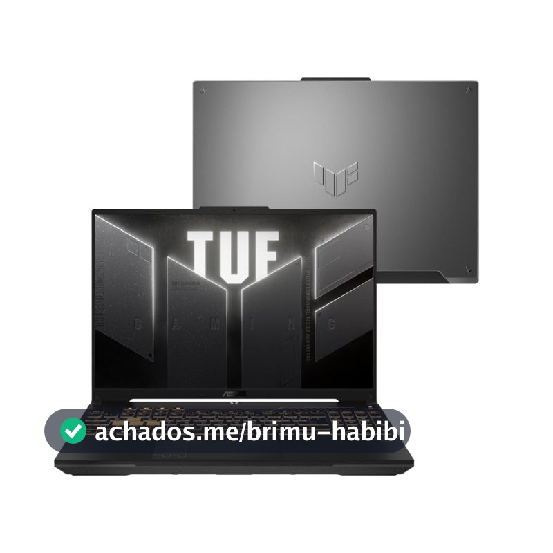 Notebook ASUS TUF Gaming F16 FX607VU RTX4050 Intel Core 5 210H 16Gb Ram 512Gb SSD Windows 11 Tela Nível IPS 16" LED 144Hz Gray - RL053W