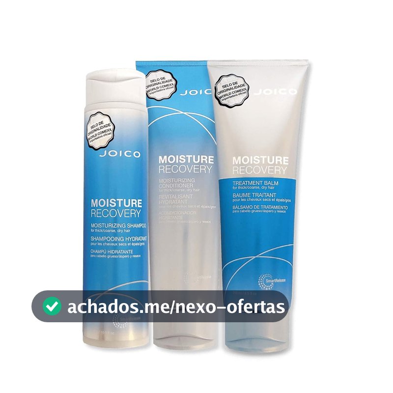 Kit Joico Moisture Recovery Shampoo Condicionador Máscara