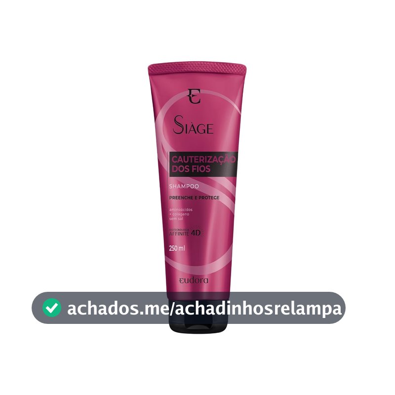 Eudora Siàge Shampoo Cauterização dos Fios 250ml