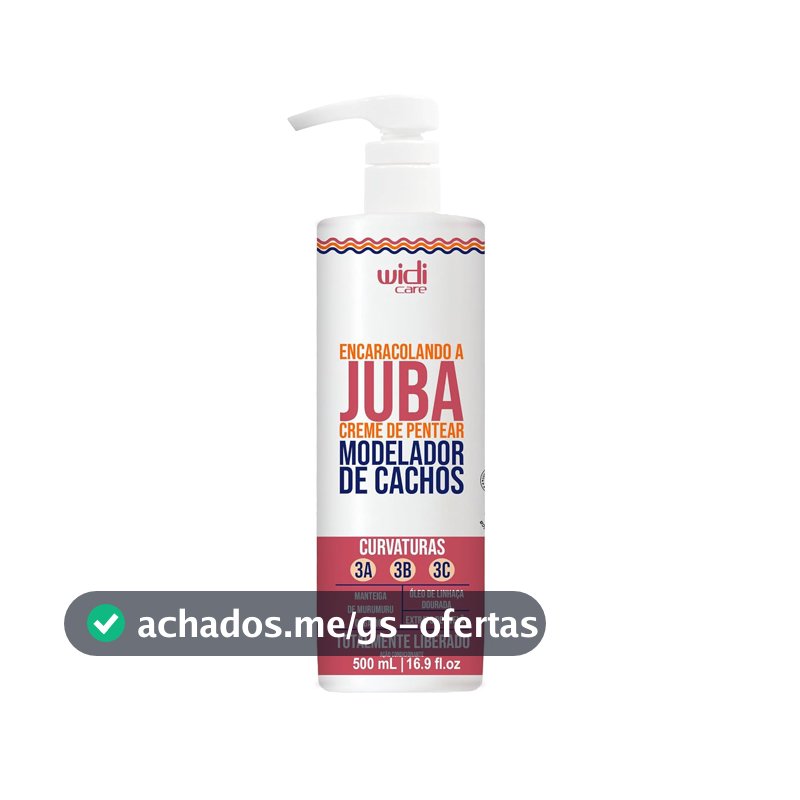 Widi Care Creme de Pentear Encaracolando a Juba, Branco, 500ml