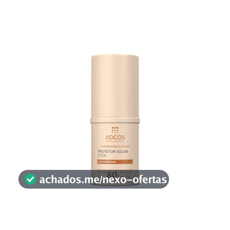 Protetor Solar Adcos Tonalizante Base Stick Fps80 17g- Nude