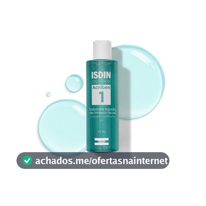 ISDIN Acniben Sabonete Líquido Facial Antioleosidade em Gel - 208g