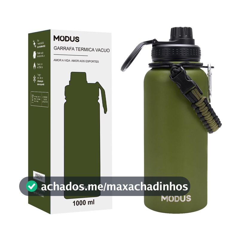 MODUS Garrafa Térmica Esportiva De Inox Com Isolamento A Vácuo 950ML