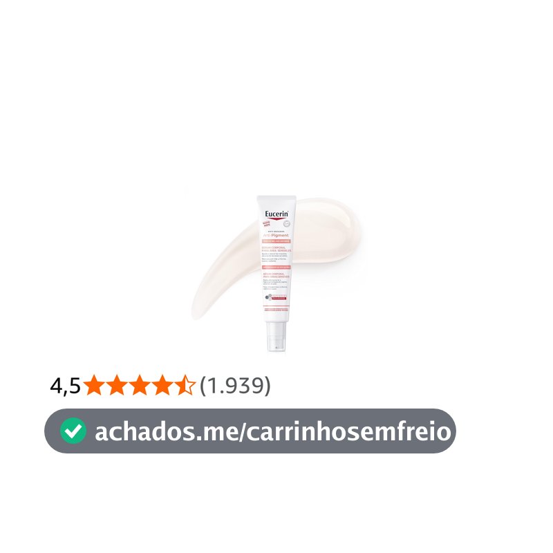 EUCERIN Sérum Corporal Antimanchas Áreas Sensíveis 75ml, Anti-Pigment, Clareador Axilas e Virilha, Thiamidol