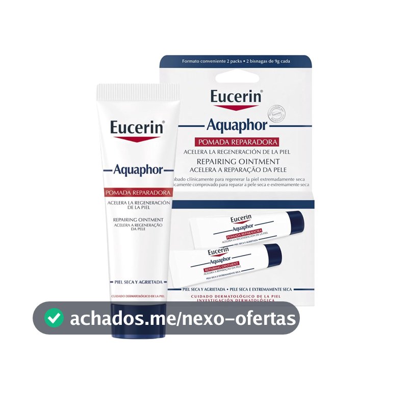 EUCERIN Pomada Reparadora Aquaphor Duopack 10ml, Hidratação Intensiva, Hidratante Labial