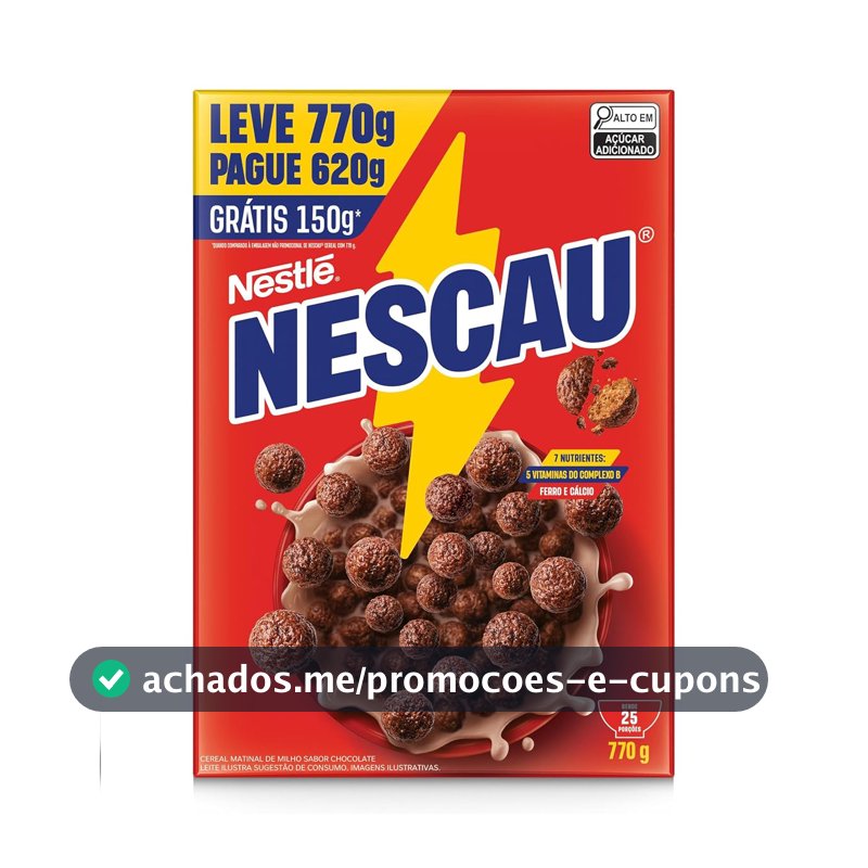 Nescau Cereal Matinal Tradicional Leve 770G Embalagem Econômica