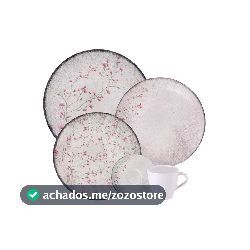 Tramontina Aparelho de Jantar Floralis em Porcelana Decorada 20 Peças