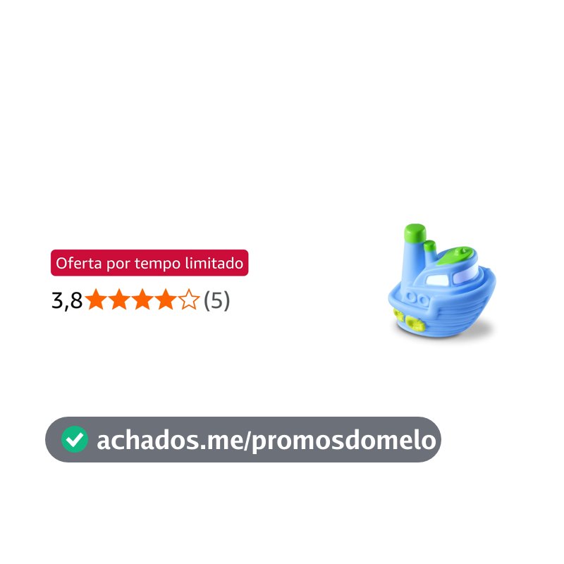 Cometa Brinquedos, Coleção Transportes, Navio em Vinil, Azul, Levemente Perfumado