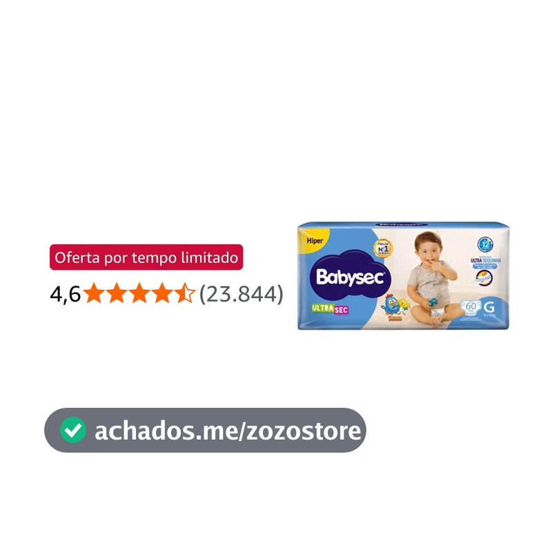 Fralda Babysec Galinha Pintadinha Ultrasec G 60 Und