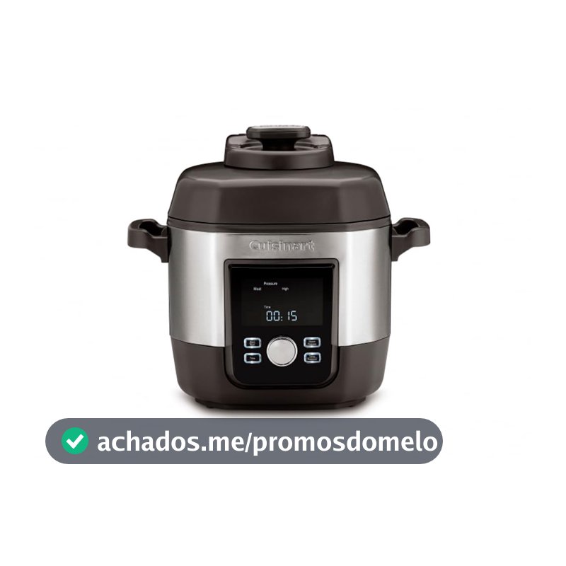 Panela de Pressão Elétrica Cuisinart 5,7 Litros Multicooker de Alta Pressão 1800W 127V