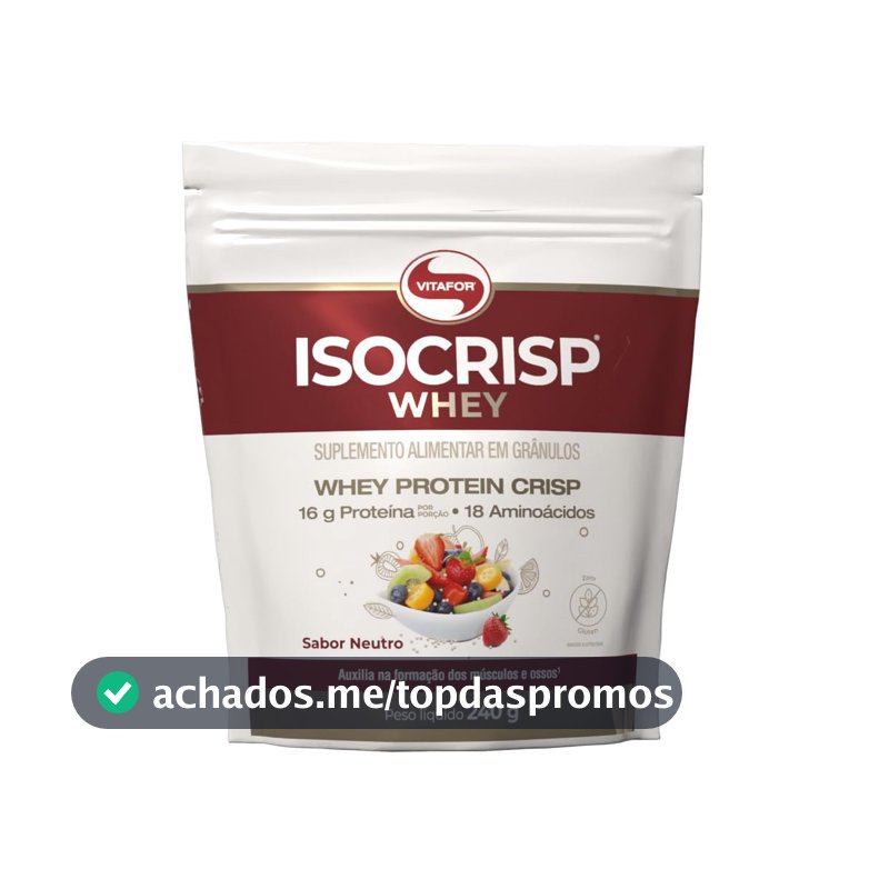 Isocrisp Whey Refil (240g), Neutro, VitaFor