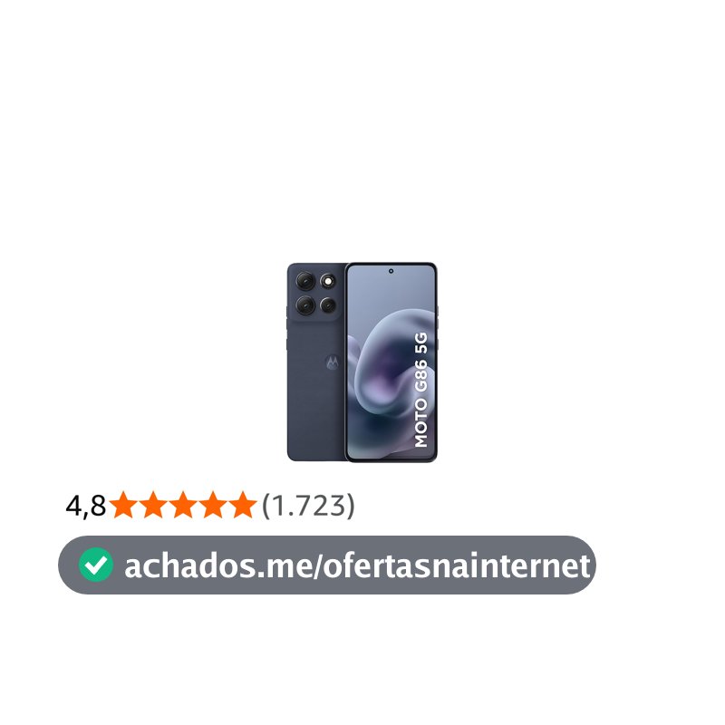 Smartphone Motorola Moto g86 5G - 256GB 8GB RAM+16GB Ram Boost Tela 1.5K pOLED, 50MP Sony camera OIS Moto AI, videos em 4K, IP68 + IP69 - Grafite