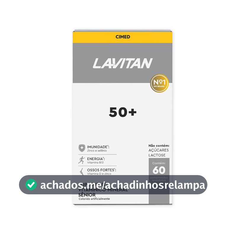 Multivitamínico Lavitan 50+ Com 60 Comprimidos