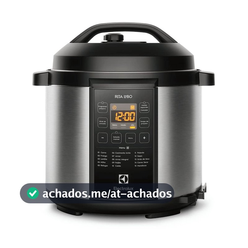 Electrolux Panela de Pressão Elétrica 6L Digital PCC20 127V Inox Rita Lobo