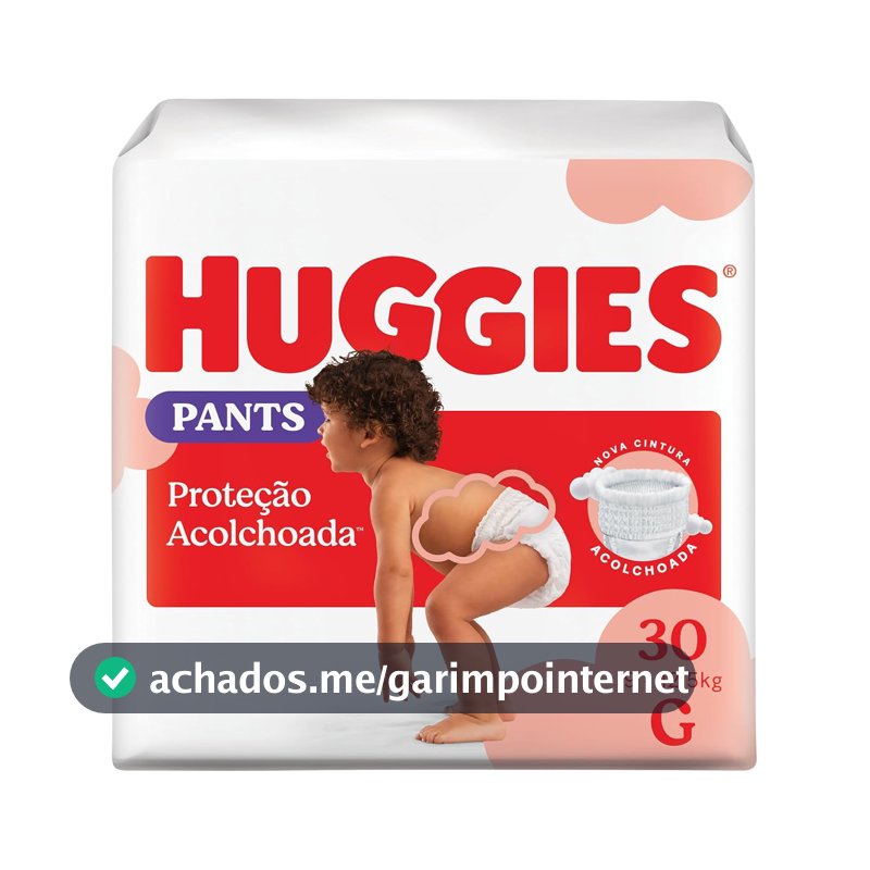 Fralda Pants Huggies Supreme Care, Tamanho G, 30 Unidades