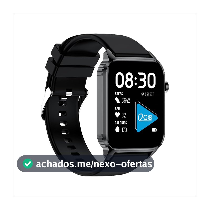 i2GO, Smartwatch Track S200, 7 dias de bateria, Proteção IP67, 36 funções