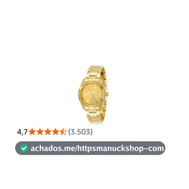 Relógio feminino Invicta Angel 21384 de quartzo - 34 mm