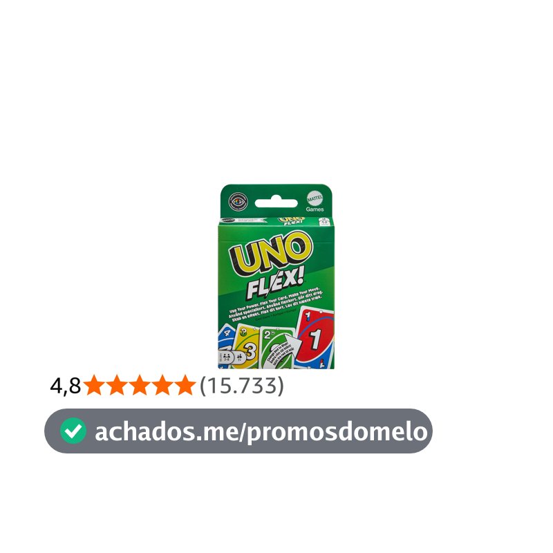 UNO Jogo de Cartas Flex para crianças a partir de 7 anos
