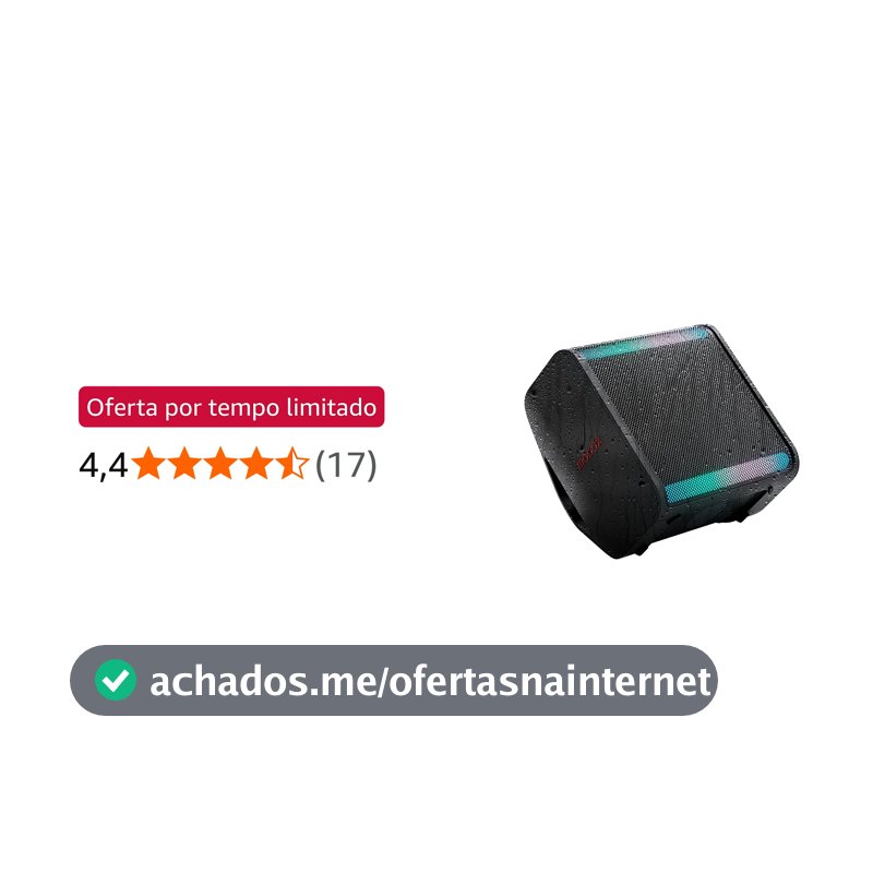 Caixa de Som LG XBOOM Stage 301, 240W, Bluetooth, IPX4, bateria 12h, Bass Boost, luzes LED, entrada óptica e USB