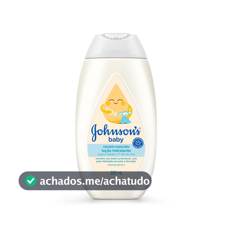 Loção Hidratante Corporal Johnson's Baby Recém-Nascidos, 200ml