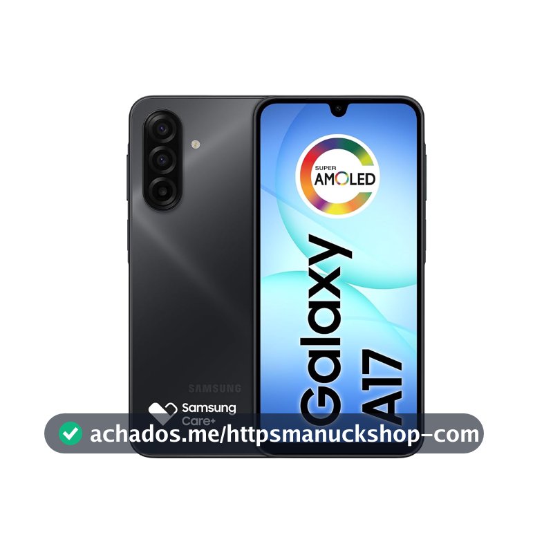 Celular Samsung Galaxy A17, 128GB, 4GB, 50MP Tela 6.7", IP54 - Preto