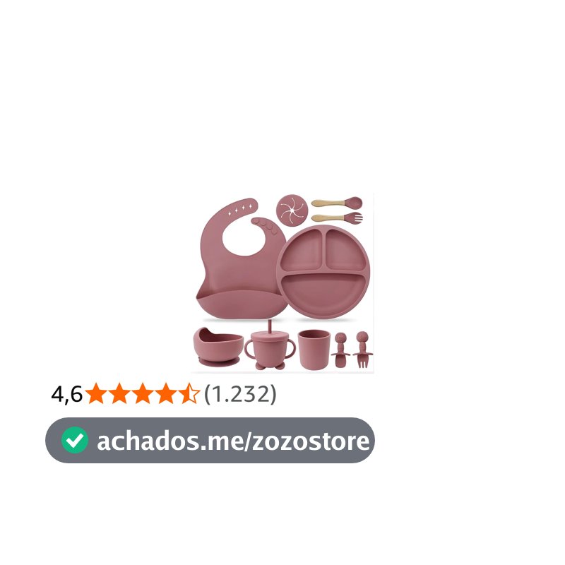 Kit Introdução Alimentar Bebê 8 Peças Prato + Bowl Babador Copo + Tampa com Canudo + 2 Talheres + 2 Talheres Ponta Silicone Cabo de Madeira 100% Silicone Antitóxico Premium (Rosa Rubi)