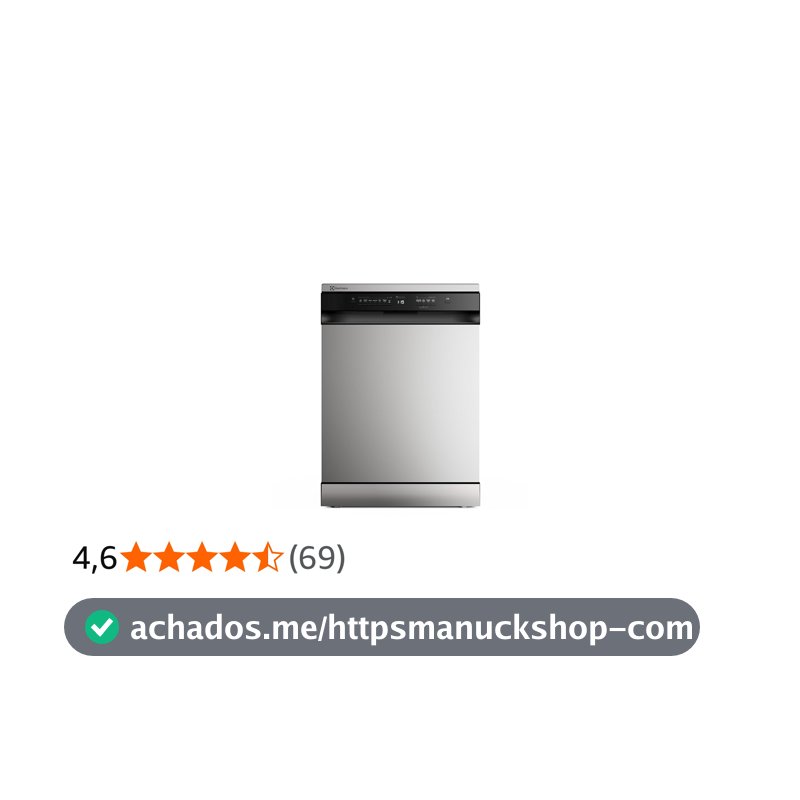 Lava-Louças Electrolux 14 Serviços Inox com Programa Lava e Seca 220v LS14E