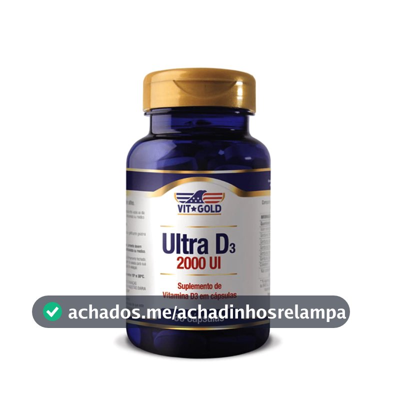 Vitamina Ultra D3 2.000 Ui Vitgold 60 cápsulas
