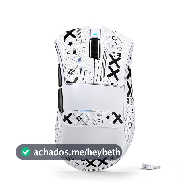 Mouse Gamer Sem Fio ATTACK SHARK V3, 65g Ultraleve, Sensor Óptico PAW3311 25K DPI, 1K Polling, Switch Mecânico, 2.4G/BT/Cabo USB