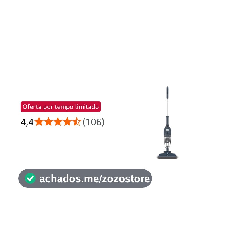 Aspirador de Pó Vertical Britânia 2 em 1 com Filtro Ciclone 1400W BAS30 1,5L Azul 127V