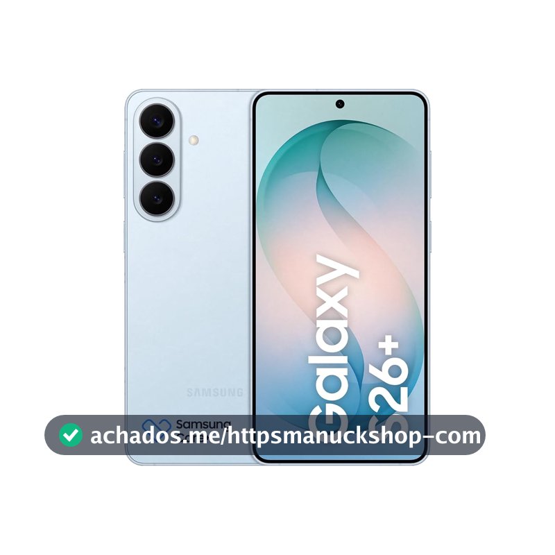 Celular Samsung Galaxy S26+ 5G, 256GB, 12GB RAM, Câmera Tripla de 50+12+10, Tela Grande de 6.7" - Azul