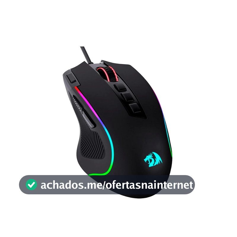 Mouse Gamer Redragon Predator RGB M612-RGB, Preto