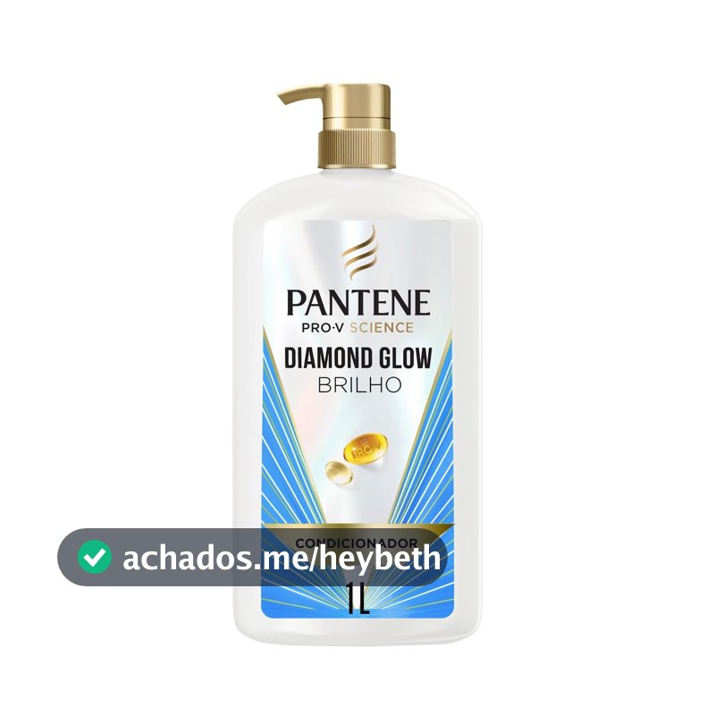Pantene Pro-V Condicionador Diamond Glow Brilho e Hidratação 1 L