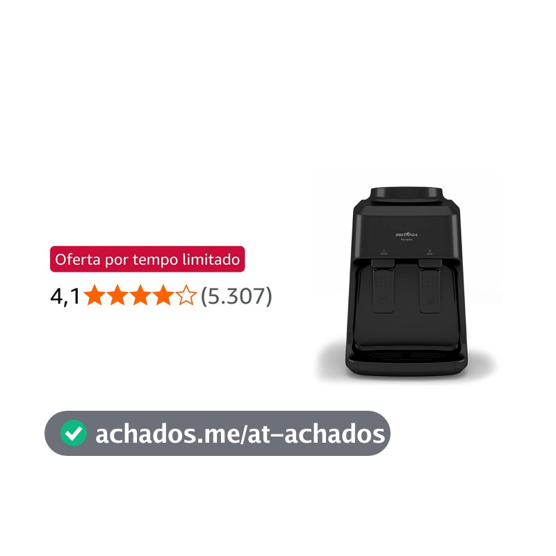 Britânia Bebedouro BBE12P 10L ou 20L Sistema Perfurador Bivolt Moderna Plástico
