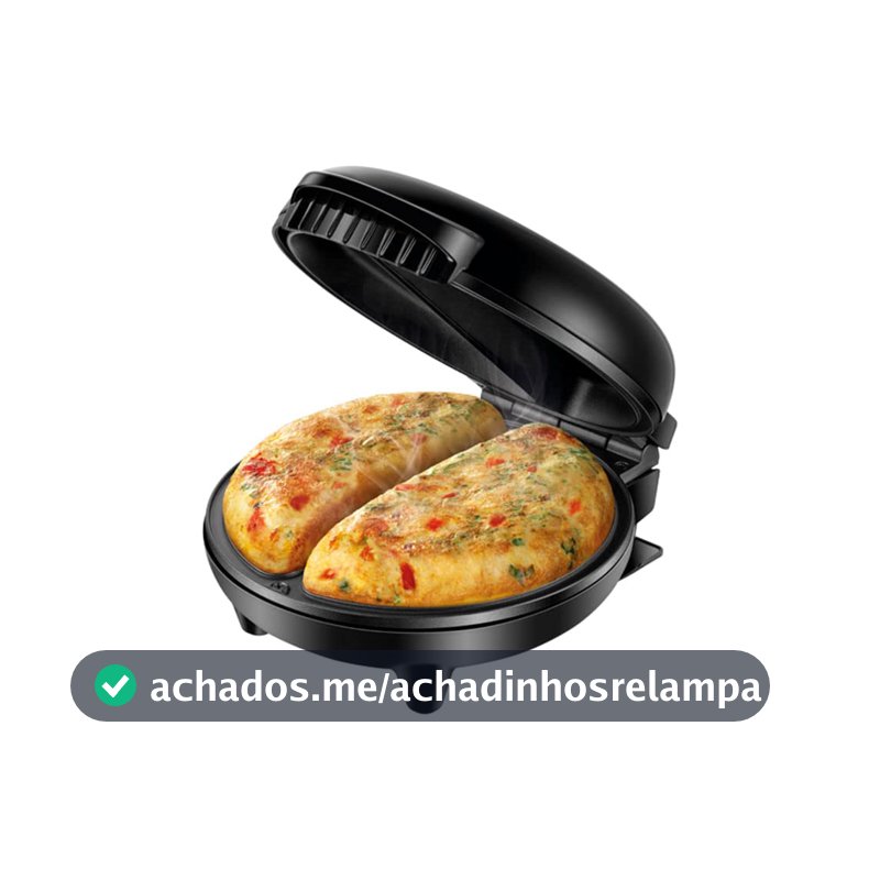 MONDIAL Omeleteira Easy Omelet, Preto, 800W, 110V - OM-02