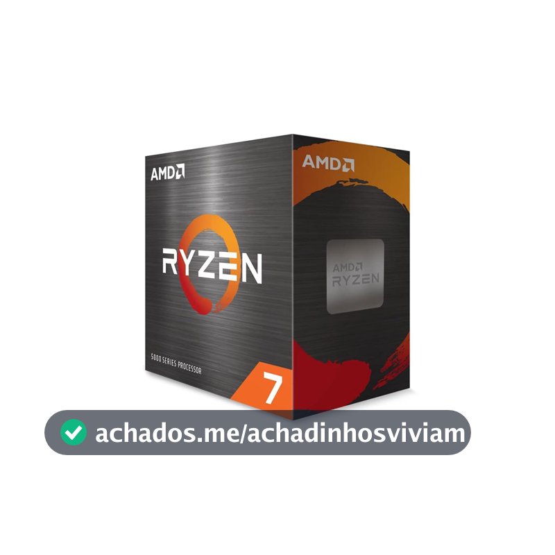 PROCESSADOR AMD RYZEN 7 5700X 3.4GHz (Turbo 4.6GHz) 36MB Cache AM4 100-100000926WOF, Cerâmica Cinza
